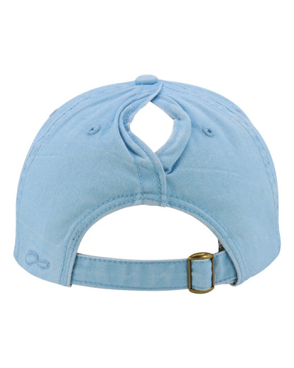 Infinity Her Women's Pigment-Dyed with Fashion Undervisor Cap CASSIE #color_Cashmere Blue/ Floral