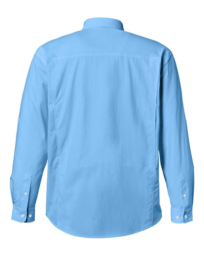 HUK Men's Creekbed Pocket Fishing Shirt H150184 #color_Marolina Blue