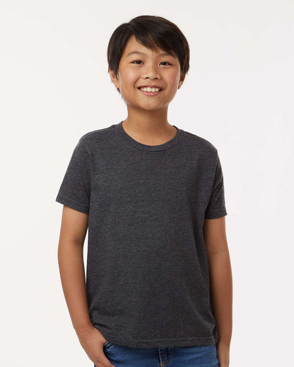 Tultex Youth Fine Jersey T-Shirt 235 #colormdl_Heather Graphite