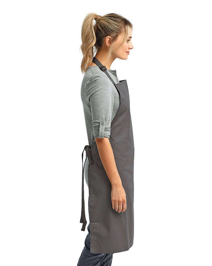 Artisan Collection by Reprime Recycled Bib Apron RP150 #colormdl_Dark Grey