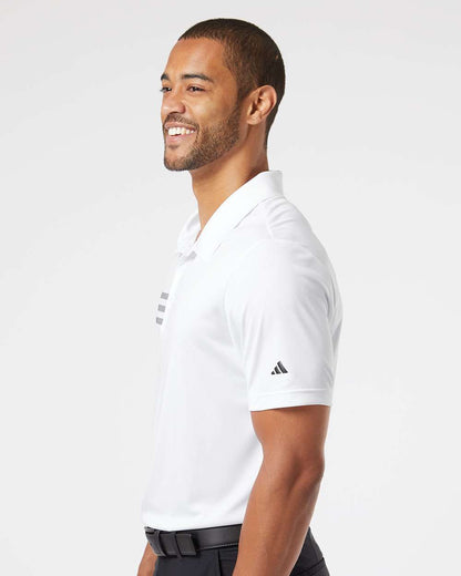 Adidas Men's 3-Stripe Chest Polo A324 #colormdl_White/ Black