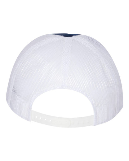 YP Classics Five-Panel Classic Trucker Cap 6006 #color_Navy/ White