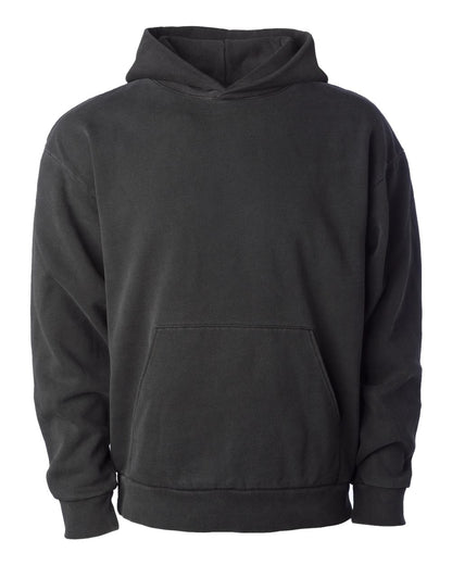 Independent Trading Co. Unisex Boulevard Heavyweight Hooded Sweatshirt IND330BLV #color_Pigment Black