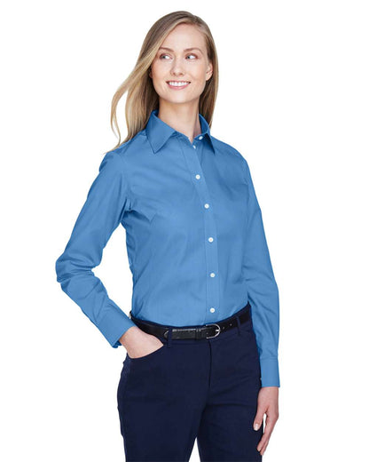 Devon & Jones Women's Crown Collection® Broadcloth Woven Dress Shirt D620W #colormdl_French Blue