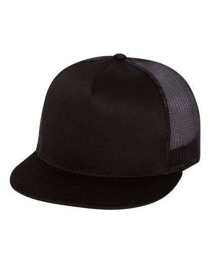 YP Classics Five-Panel Classic Trucker Cap 6006 #color_Black