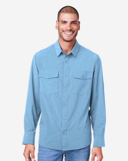 CORE365 Men's Ultra UVP® Marina Shirt CE510L #colormdl_Columbia Blue