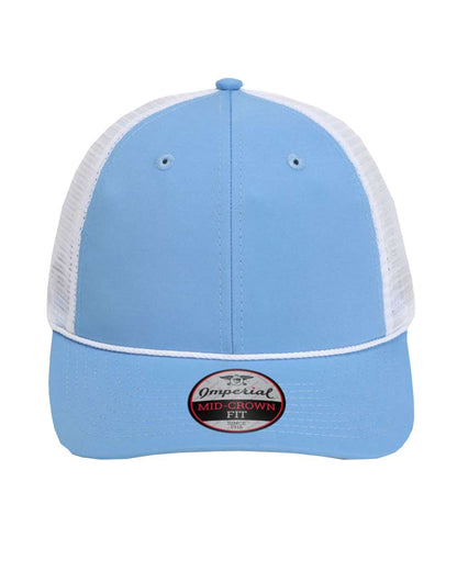 Imperial The Night Owl Performance Rope Cap 7055 #color_Powder Blue/ White