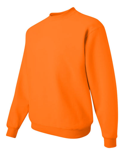 JERZEES Unisex NuBlend® Crewneck Sweatshirt 562MR #color_Safety Orange