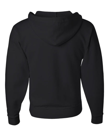 JERZEES Unisex NuBlend® Full-Zip Hooded Sweatshirt 993MR #color_Black