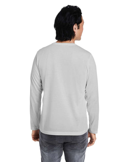 CORE365 Unisex Fusion ChromaSoft™ Performance Long Sleeve T-Shirt CE111L #colormdl_Platinum