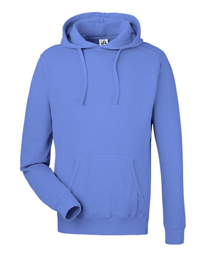 J. America Unisex Pigment-Dyed Fleece Hooded Sweatshirt 8730 #colormdl_Regatta