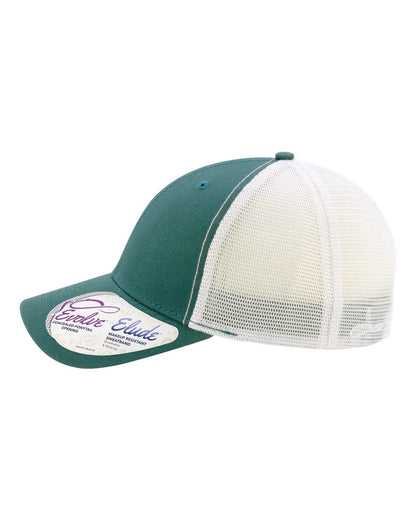 Infinity Her Women's Modern Trucker Cap CHARLIE #color_Emerald/ White
