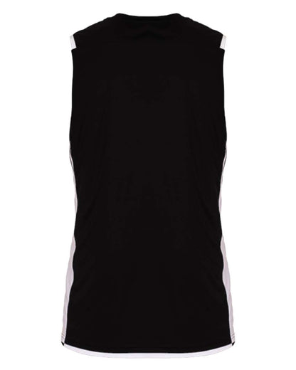 Alleson Athletic Youth Crossover Reversible Jersey 590RSPY #color_Black/ White