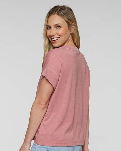 LAT Women's Relaxed Vintage Wash Tee 3502 #colormdl_Washed Mauvelous