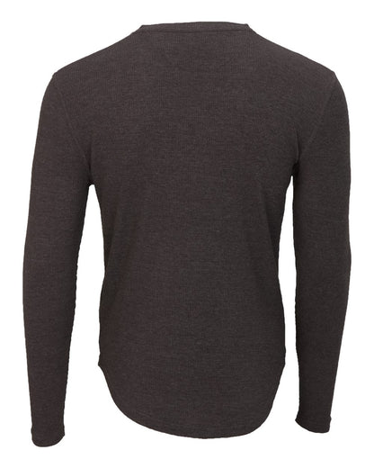 Boxercraft Men's Waffle Knit Long Sleeve T-Shirt BM3103 #color_Charcoal Heather