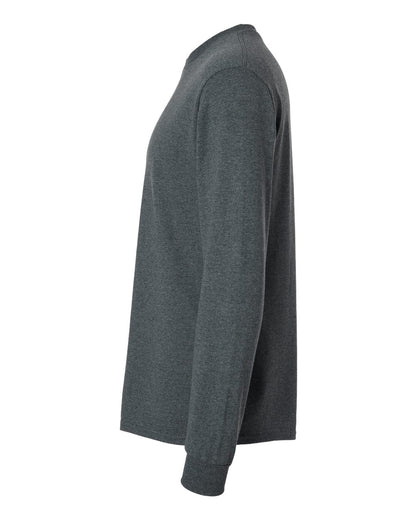 Gildan Unisex Ultra Cotton® Long Sleeve T-Shirt 2400 #color_Dark Heather