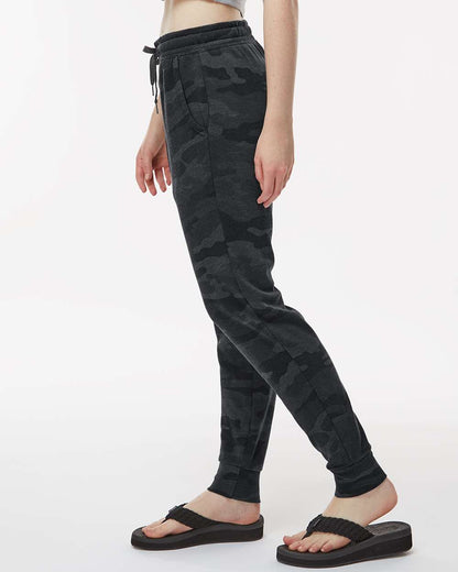 Independent Trading Co. Women's California Wave Wash Sweatpants PRM20PNT #colormdl_Black Camo Heather