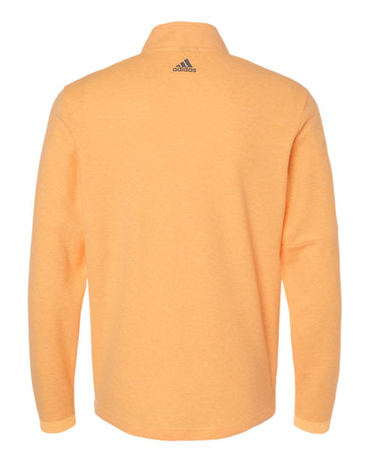 Adidas 3-Stripes Quarter-Zip Sweater A554 #color_Acid Orange Melange