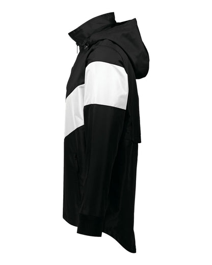 Holloway Men's Potomac Hooded Jacket 229527 #color_Black/ White