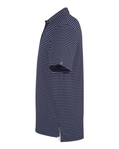 TASC Performance Inc Men's Cloud Lightweight Polo Brookline Stripe TM546Y #color_Classic Navy/ White