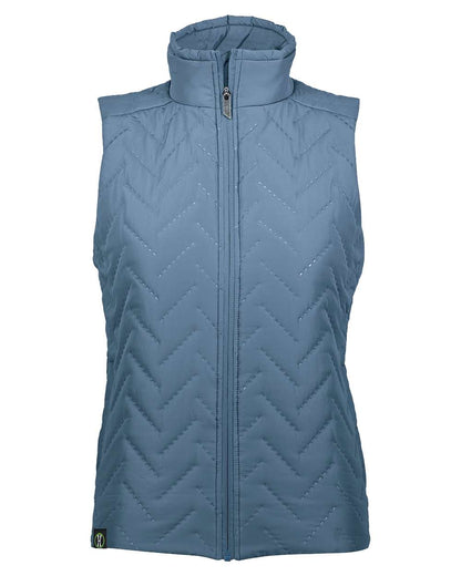 Holloway Women's Repreve® Eco Quilted Vest 229713 #color_Storm