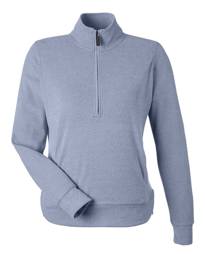 J. America Women's Element Fleece Quarter-Zip Sweatshirt 8762 #color_Navy