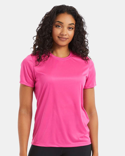 Hanes Women's Cool DRI® Performance T-Shirt 4830 #colormdl_Wow Pink