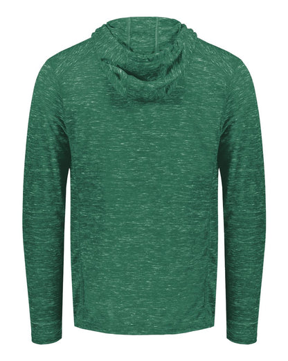 Holloway Men's Eco Revive™ Monterey Hooded Sweatshirt 222745 #color_Dark Green Heather