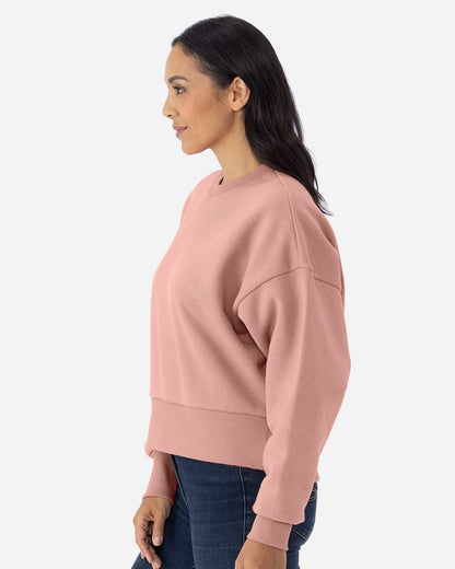 Next Level Women's Heavyweight Crewneck Sweatshirt 9087 #colormdl_Desert Pink
