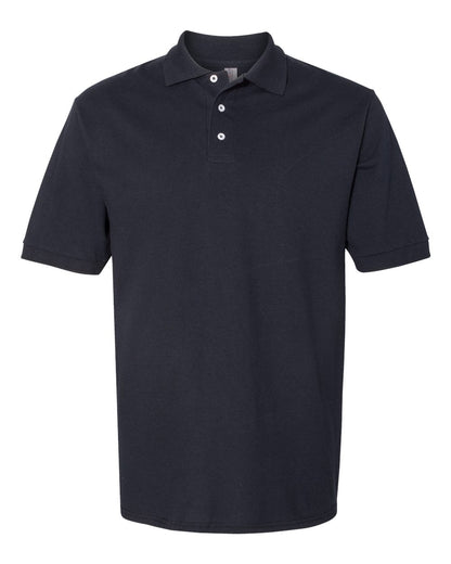 JERZEES Men's 100% Ring-Spun Cotton Piqué Polo 443M #color_Black