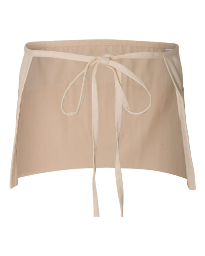 Q-Tees Waist Apron with Pockets Q2115 #color_Natural