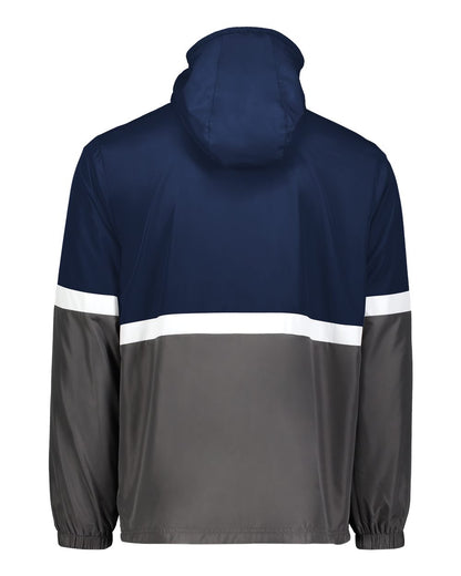 Holloway Men's Turnabout Reversible Hooded Jacket 229587 #color_Navy/ Carbon