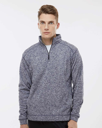 J. America Men's Cosmic Fleece Quarter-Zip Sweatshirt 8614 #colormdl_Navy Fleck