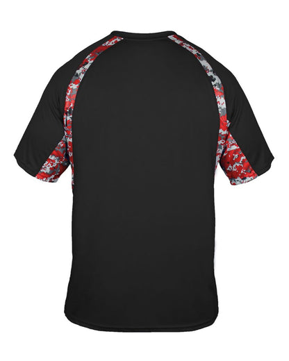 Badger Hook Digital T-Shirt 4140 #color_Black/ Red