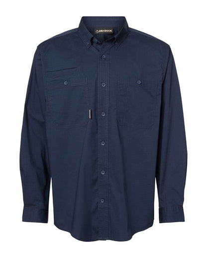DRI DUCK Men's Craftsman Woven Shirt 4450T #color_Deep Blue