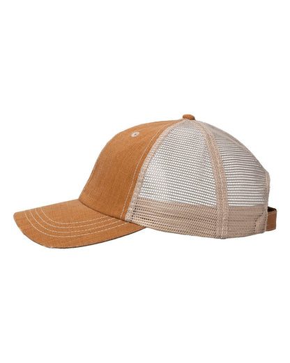 Valucap Contrast Stitch Cap VC990 #color_Golden Brown/ Khaki