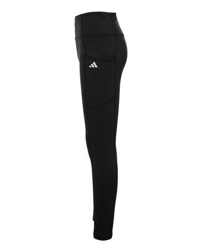 Adidas Women's Performance Pocket Leggings A1010 #color_Black