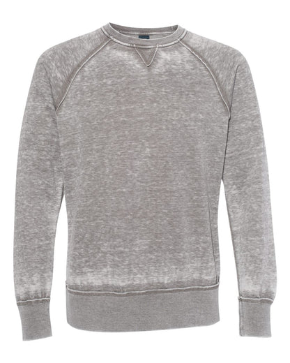 J. America Men's Vintage Zen Fleece Crewneck Sweatshirt 8920 #color_Cement