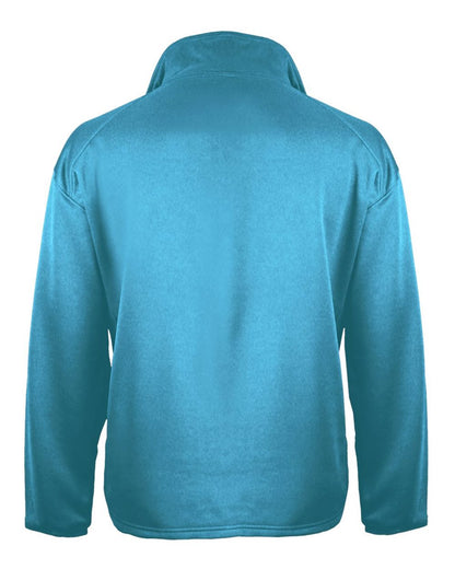 Badger Performance Fleece Quarter-Zip Pullover 1480 #color_Columbia Blue