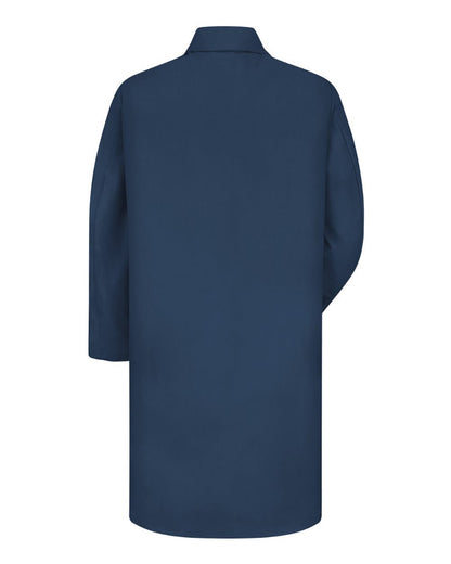 Red Kap Unisex Button Front Lab Coat KP14 #color_Navy
