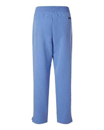 Jaanuu Women's Xenos Essential Knit-Waist Scrub Pants W20001 #color_Ceil Blue