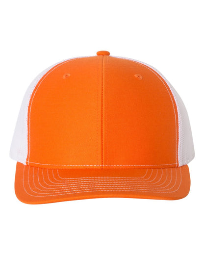 Richardson Snapback Trucker Cap 112 #color_Orange/ White