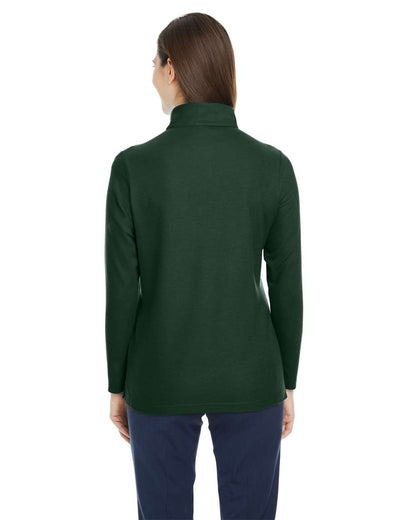CORE365 Women's Fusion ChromaSoft™ Pique Quarter-Zip Pullover CE405W #colormdl_Forest