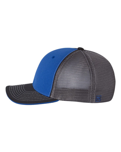 Richardson Pulse Sportmesh R-Flex Cap 172 #color_Royal/ Charcoal/ Black Tri