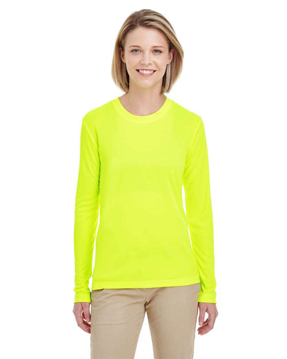 UltraClub Women's Cool & Dry Performance Long Sleeve Top 8622W #colormdl_Bright Yellow