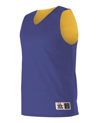 Alleson Athletic Youth Reversible Mesh Tank 560RY #color_Royal/ Gold