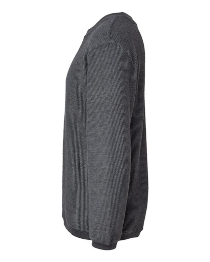 MV Sport Unisex Corded Crewneck Sweatshirt 19179 #color_Charcoal