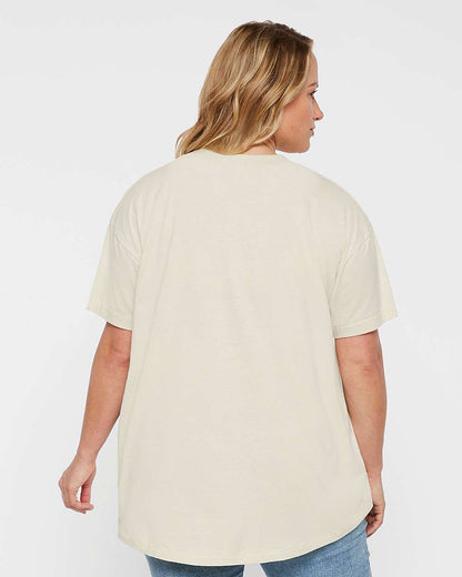 LAT Women's Hi-Lo Tee 3519 #colormdl_Natural