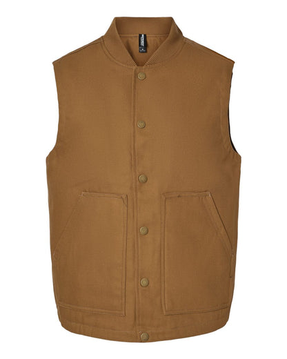 Independent Trading Co. Insulated Canvas Workwear Vest EXP560V #color_Saddle