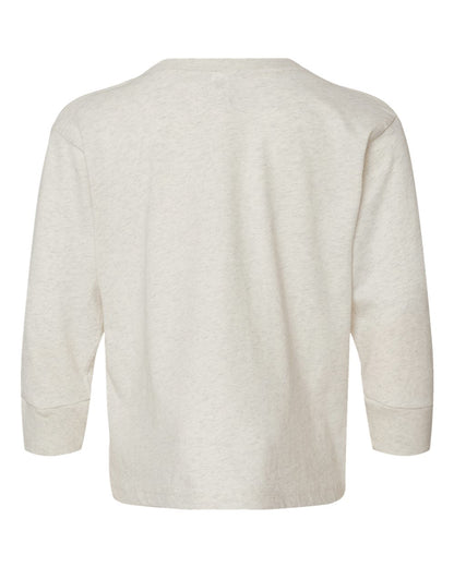Rabbit Skins Toddler Fine Jersey Long Sleeve Tee 3302 #color_Natural Heather